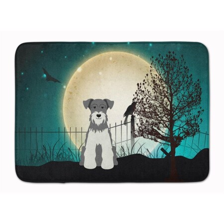 Carolines Treasures Halloween Scary Miniature Schanuzer Machine Washable Memory Foam Mat BB2244RUG